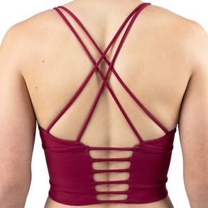 Dae Activewear Crossover Crop Bra